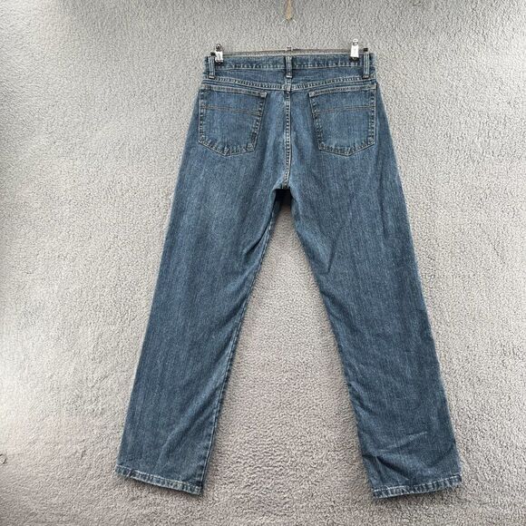 Vintage Cabelas Indigo Blues Jeans American Outdoor Work Faded Denim Mens - Picture 2 of 15